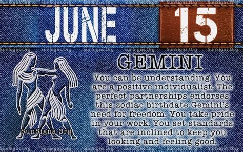 June 15 Birthday Horoscope Personality Sun Signs