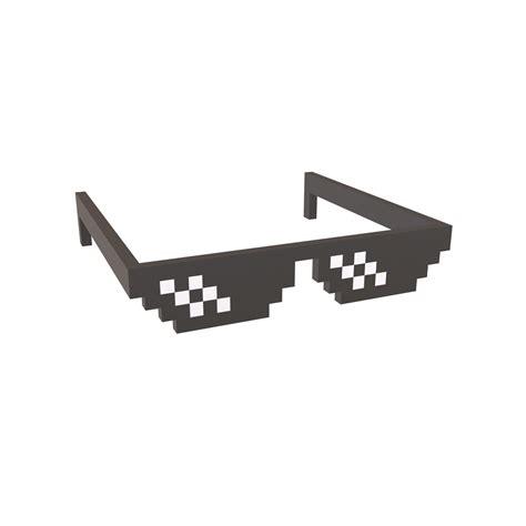 3d Model Pixel Sunglasses V1 002 Vr Ar Low Poly Cgtrader