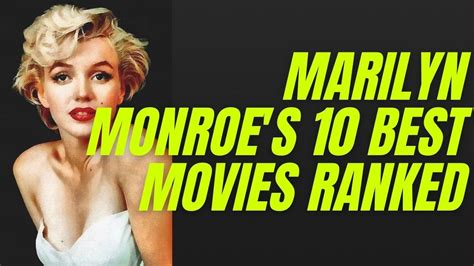 marilyn monroe s 10 best movies ranked according to critics youtube