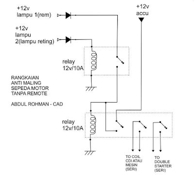 Check spelling or type a new query. Skema Rangkaian Anti Maling Speda Motor Sederhana | skema ...