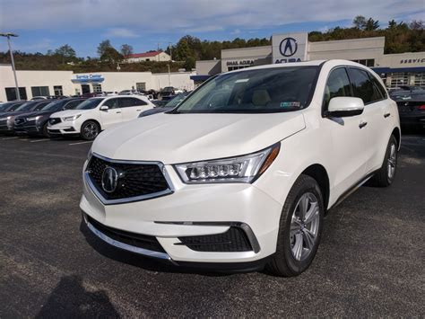 New 2020 Acura Mdx In Platinum White Pearl Greensburg Pa A02857