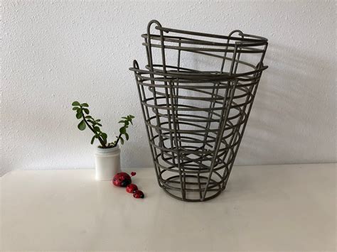 Maybe you would like to learn more about one of these? Vintage Metal Egg Basket~ Farmhouse Decor,Wire Egg Basket ...