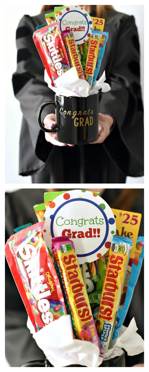 Includes useful ideas, fun gifts, and everything in between. Graduation Gift Idea-Candy Bouquet in a Mug - Fun-Squared