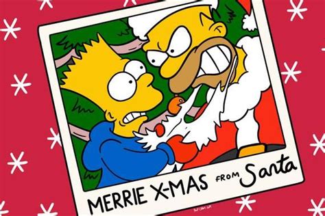 The Simpsons Themed Christmas Greeting Cards Six Designs Christmas