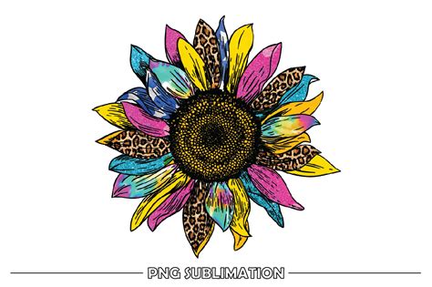 Colorful Sunflower Sublimation Design Graphic By Smart Crafter