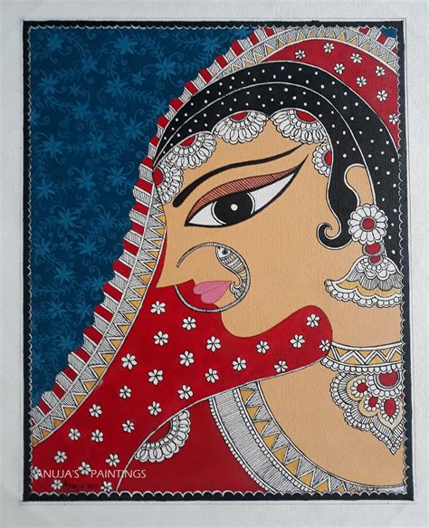 Buy Original Madhubani Painting Madhubani Bride 100 Handpainted