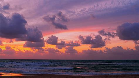 Sunset Red Sunset Sea Clouds Sky Cloud Sky Water Horizon Over