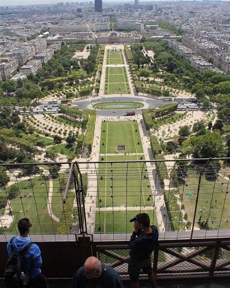 View Of Paris Champ De Mars From The Top Of The Eiffel Tower Photo By