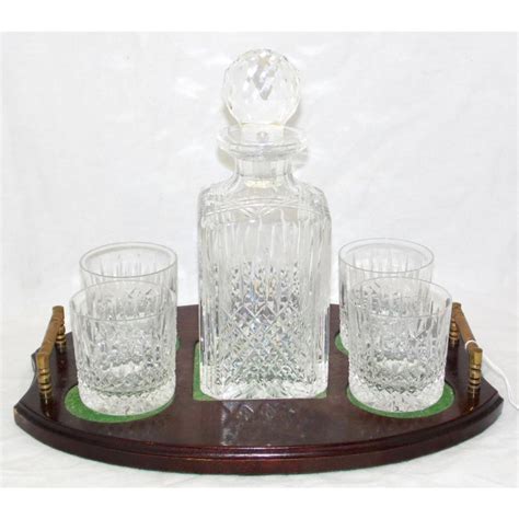 Sold Price Vintage Lead Crystal Whisky Decanter Set And Handcrafted
