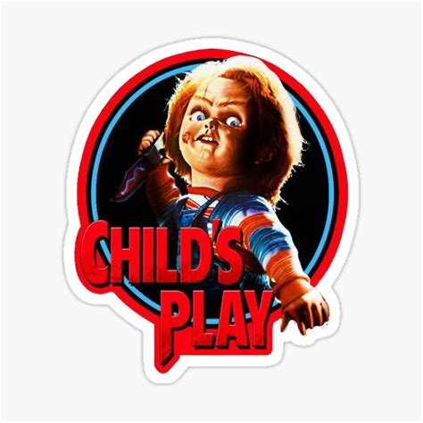 Chucky In The Circle Design Sticker For Sale By Powersmelvin Redbubble