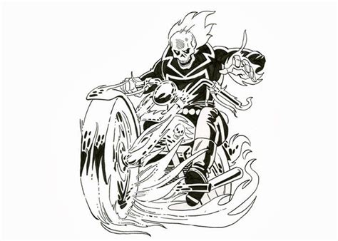 Ghost Rider Clip Art Ghost Rider Coloring Pages