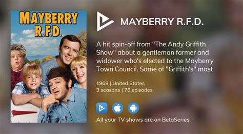 Where To Watch Mayberry Rfd Tv Series Streaming Online