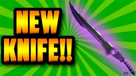 Epic New Techno Exotic Knife Update Roblox Assassin Youtube