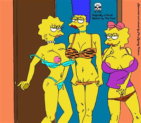 Rule 34 Female Female Only Human Lisa Simpson Maggie Simpson Marge Simpson Masturbation