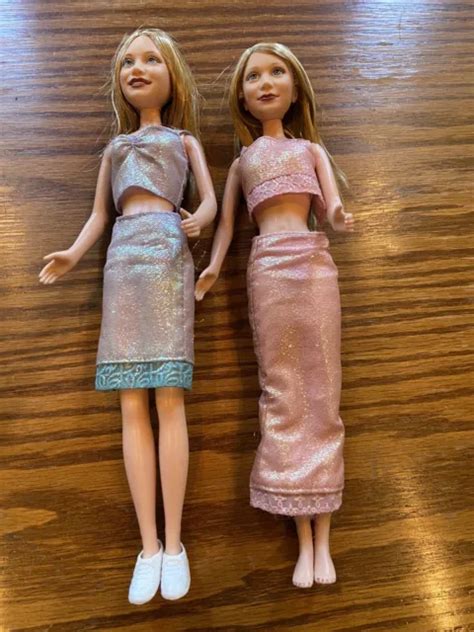 Mattel Mary Kate And Ashley Olsen Twins Dolls With Outfits 10 Eur 911