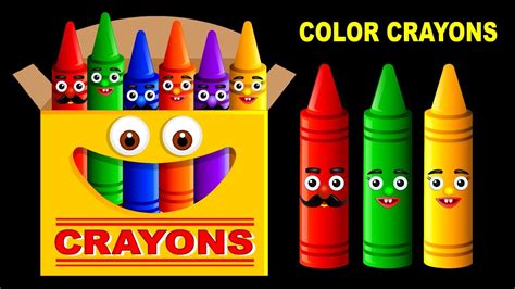 Learn Colors Quickly With Crayons Teach Children Colours Baby Kids