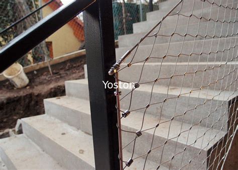 Decorative Ferrule Flexible Stainless Steel Wire Rope Mesh Fence For