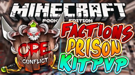 Conflictpe Prison And Factions Server Minecraft Pe Pocket Edition
