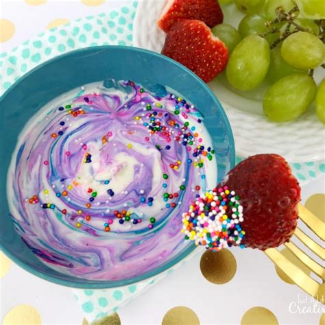 Rainbow Unicorn Fruit Dip Recipe That Will Make You Smile