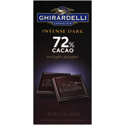 Ghirardelli Intense Dark Chocolate Bar 72 Cacao 35 Oz Walmart