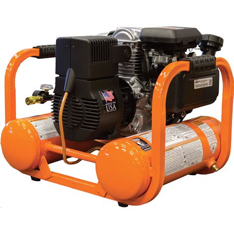 Industrial Air Contractor Gas Powered Pontoon Air Compressor — 46 Hp