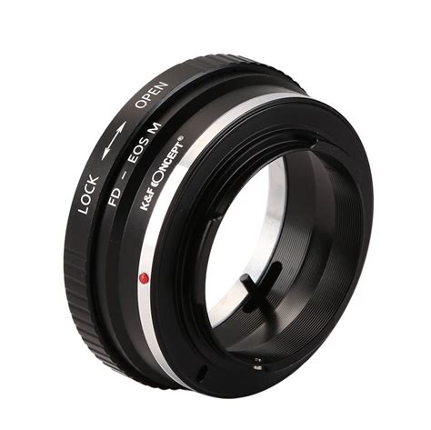 kandf concept adapter for canon fd mount lens to canon eos m1 m2 m3 camera 6936069201932 ebay