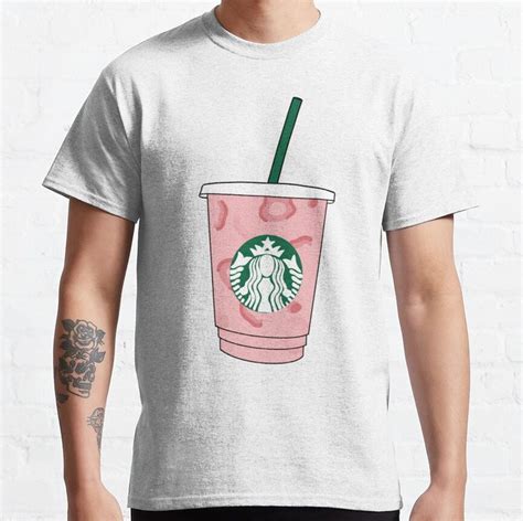 Starbucks Pink Drink Classic T Shirt By Lit Merchandise Pink