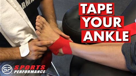 How To Tape Your Ankle Using Kinesiology Tape Sports Performance