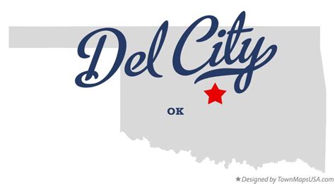 Map Of Del City Ok Oklahoma