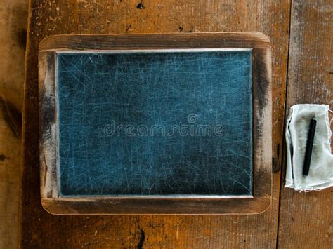 Vintage School Chalkboard Slate Background Stock Photo Image Of