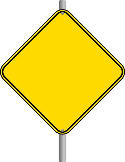 Blank Warning Sign Page Road Signs Construction Birthday Parties