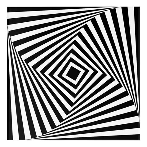 Cool Optical Illusions Pattern Acrylic Print Zazzle Optical