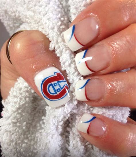 Hockey Nails Hockey Nails Hockey Wedding Sports Nails Laurie Makeup