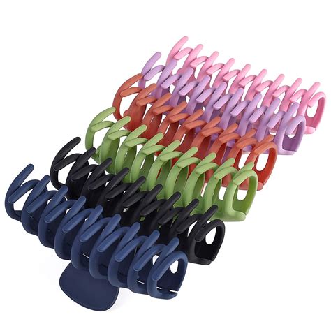 6pcs Large Hair Claw Clips For Womenbig Hair Claw Clips Strong Hold