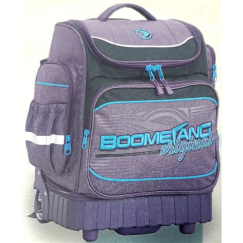 Boomerang School Bags Xl Hard Base Trolley Purple Demza