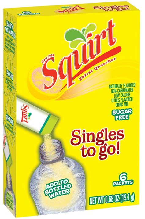 Squirt Singles To Go Water Enhancer Sugar Free Shop Mixes Flavor
