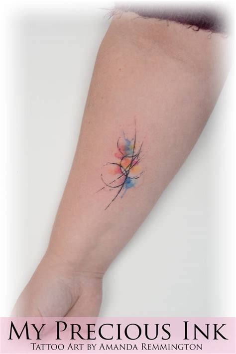 Freehand Watercolor Abstract Tattoo By Mentjuh On Deviantart