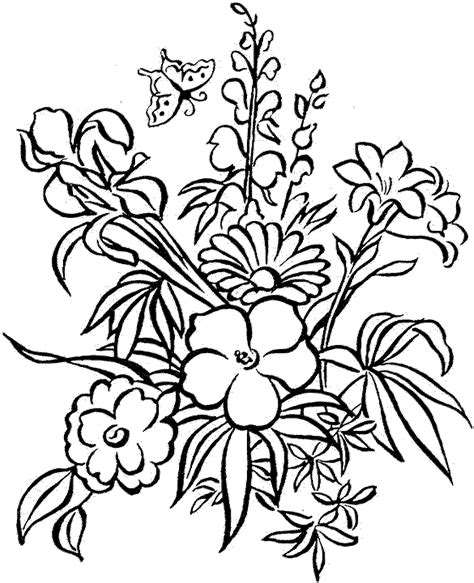 Print And Download Some Common Variations Of The Flower Coloring Pages