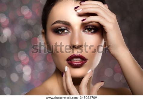Beautiful Model Woman Beauty Salon Makeup Stock Photo 345022709