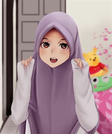 Kartun Muslimah Cantik Jutaan Gambar Hijab Cartoon Anime Muslim Cartoon Girl Images