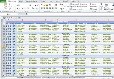 Como Criar Uma Planilha De Estudos E Tarefas No Excel Dicas E Hot Sex Picture