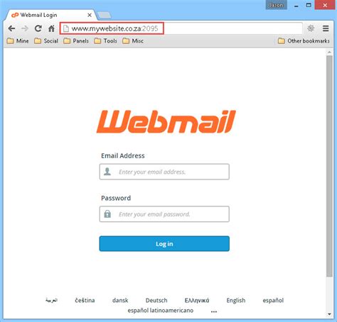 Webmail Access Email Via Internet Website Web Designs