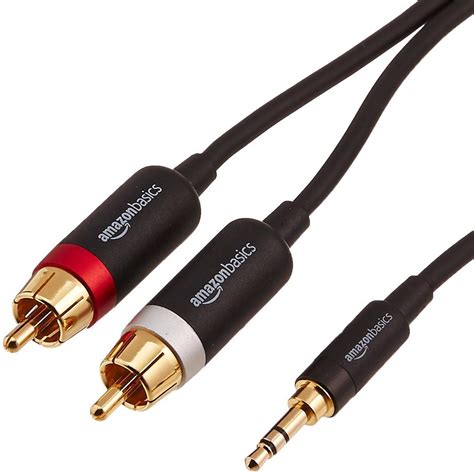 Buy Amazon Basics 35mm Aux To 2 Rca Adapter Audio Cable For Stereo