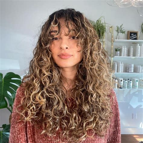 top 48 image long curly hair with bangs vn