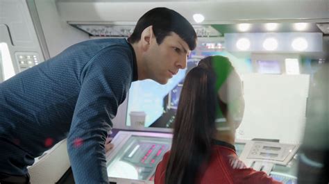 Star Trek Into Darkness Stills Screencaps Spock Uhura Photo