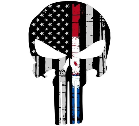›delhi police questions uber official >read more. Punisher Skull American Flag Police Red/White/Blue Line ...