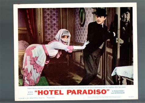 HOTEL PARADISO LOBBY CARD VF COMEDY GINA LOLLOBRIGIDA MORLEY GUINNESS VF EBay