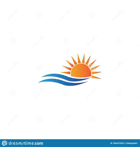 Sun logo template vector stock vector. Illustration of style - 166247493