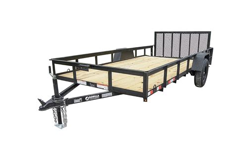 64′ X 12′ Single Axle Dovetail Utility Trailer 3500lb Axle Gorilla