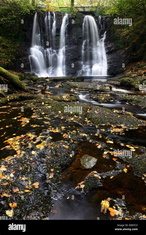 Ess Na Crub Waterfall Falls Autumn Autumnal Inver River Glenariff